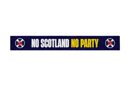 No Scotland No Party - WC26 - Knitted Eyelet Football Scarf