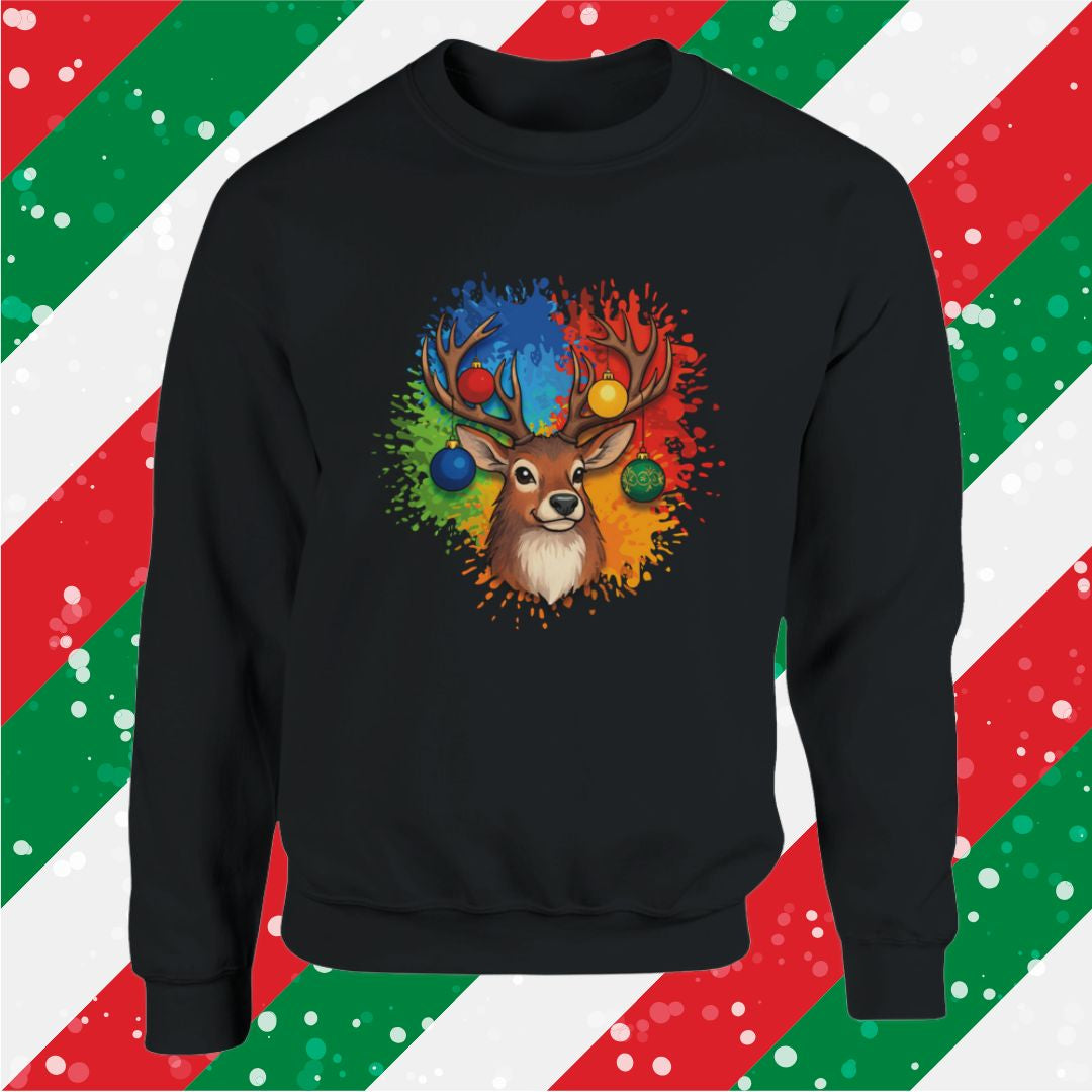 Festive Reindeer Christmas Sweatshirt