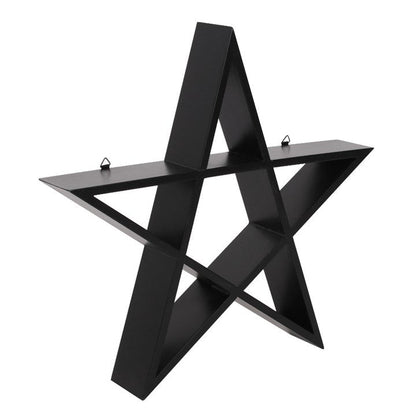 Gothic Gifts Pentagram Wall Art Shelf