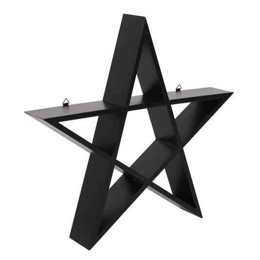 Gothic Gifts Pentagram Wall Art Shelf