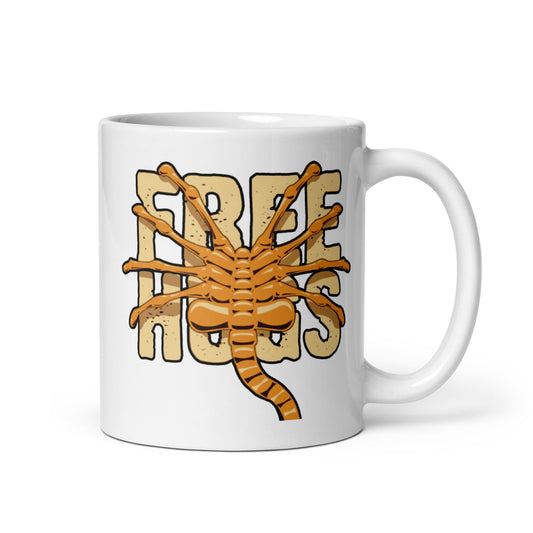 Facehugger White Coffee Mug