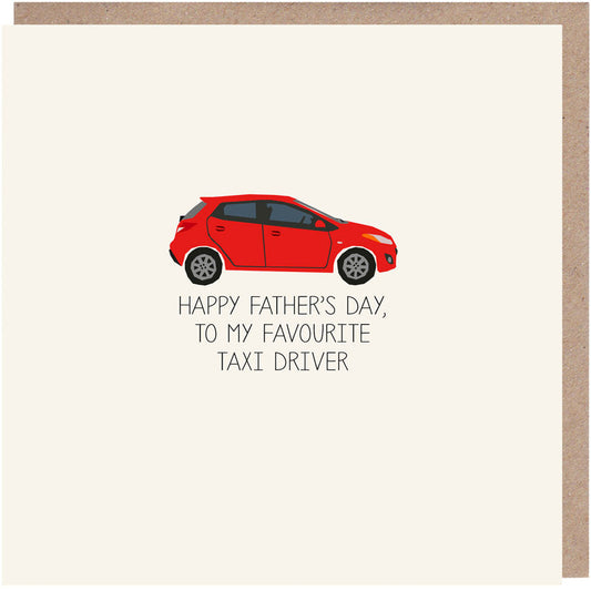 Favourite Taxi Driver Father's Day Card