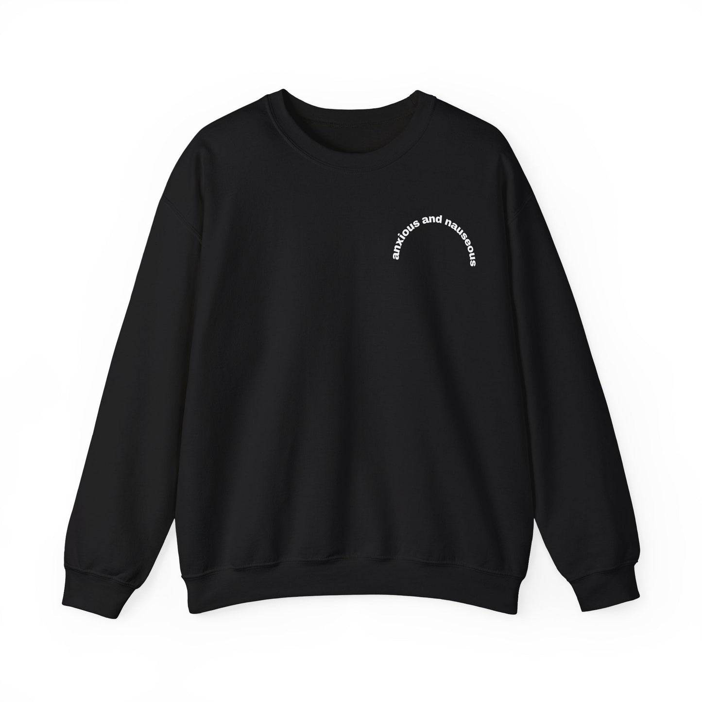 Anxious & Nauseous embroidered sweatshirt