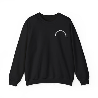 Anxious & Nauseous embroidered sweatshirt