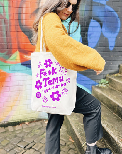F**K Temu Tote Bag
