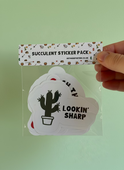 Succulent Sticker Pack | Not Made For This