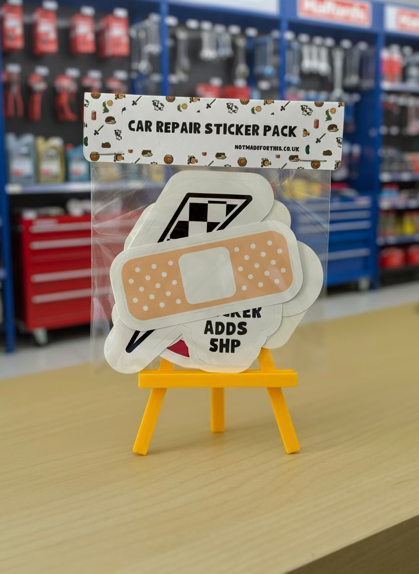 Car Repair Sticker Pack | Not Made For This