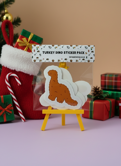 Turkey Dinosaur Sticker Pack | Not Made For This