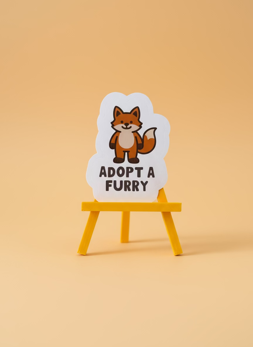 Adopt A Furry Sticker | Not Made For This