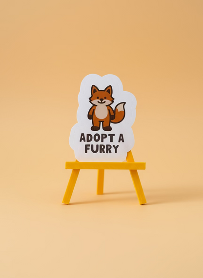 Adopt A Furry Sticker | Not Made For This