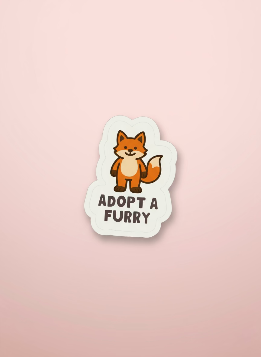 Adopt A Furry Sticker | Not Made For This