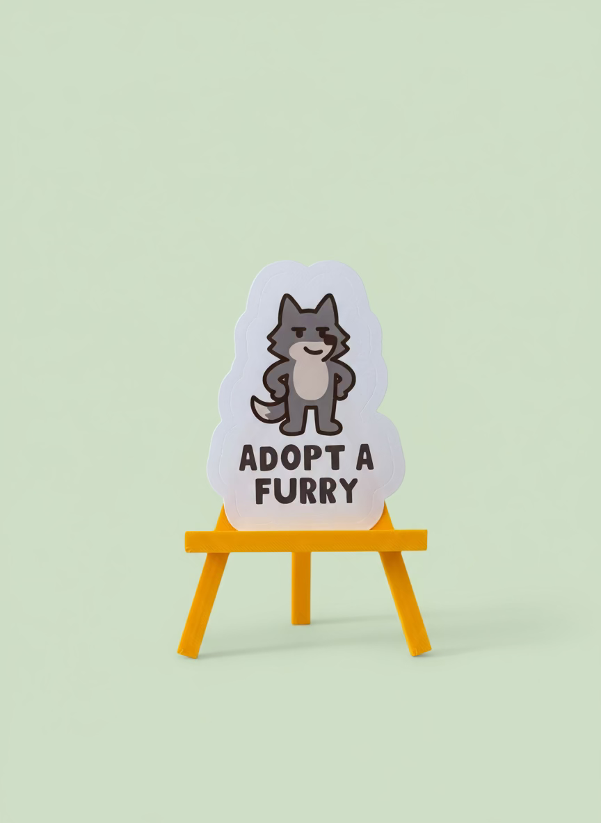 Adopt A Furry Sticker | Not Made For This