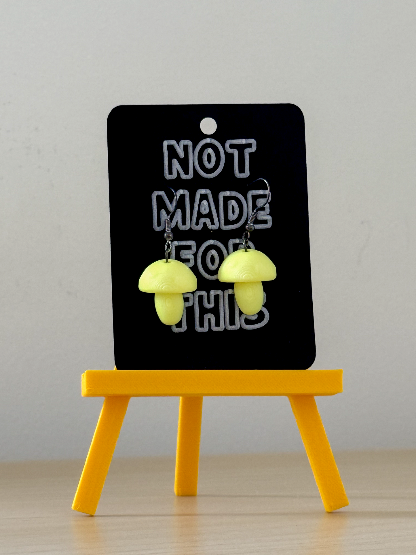 Glow In The Dark Mushroom Earrings