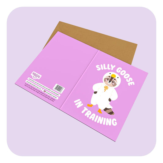 Mini Greeting Card - Silly Goose In Training