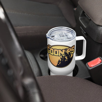 Goonies Movie Travel mug, Thermal Mug with Handle.
