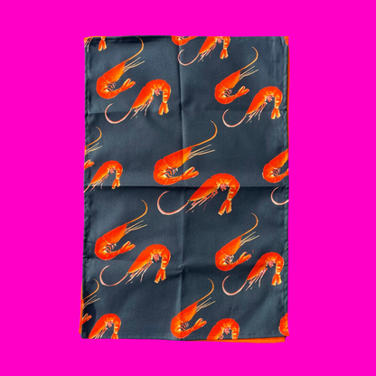 Tea towel "Oh SO bright"- Prawns