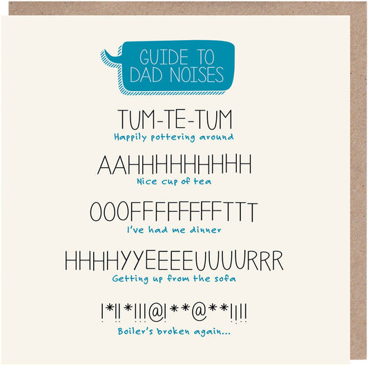 Guide To Dad Noises Card