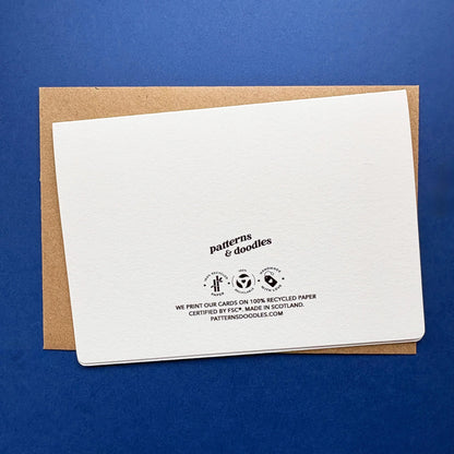 Happy Anniversary Card: Hand-drawn Luxury Card With Message