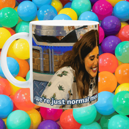 Lauren and Hacker: Normal Men Mug