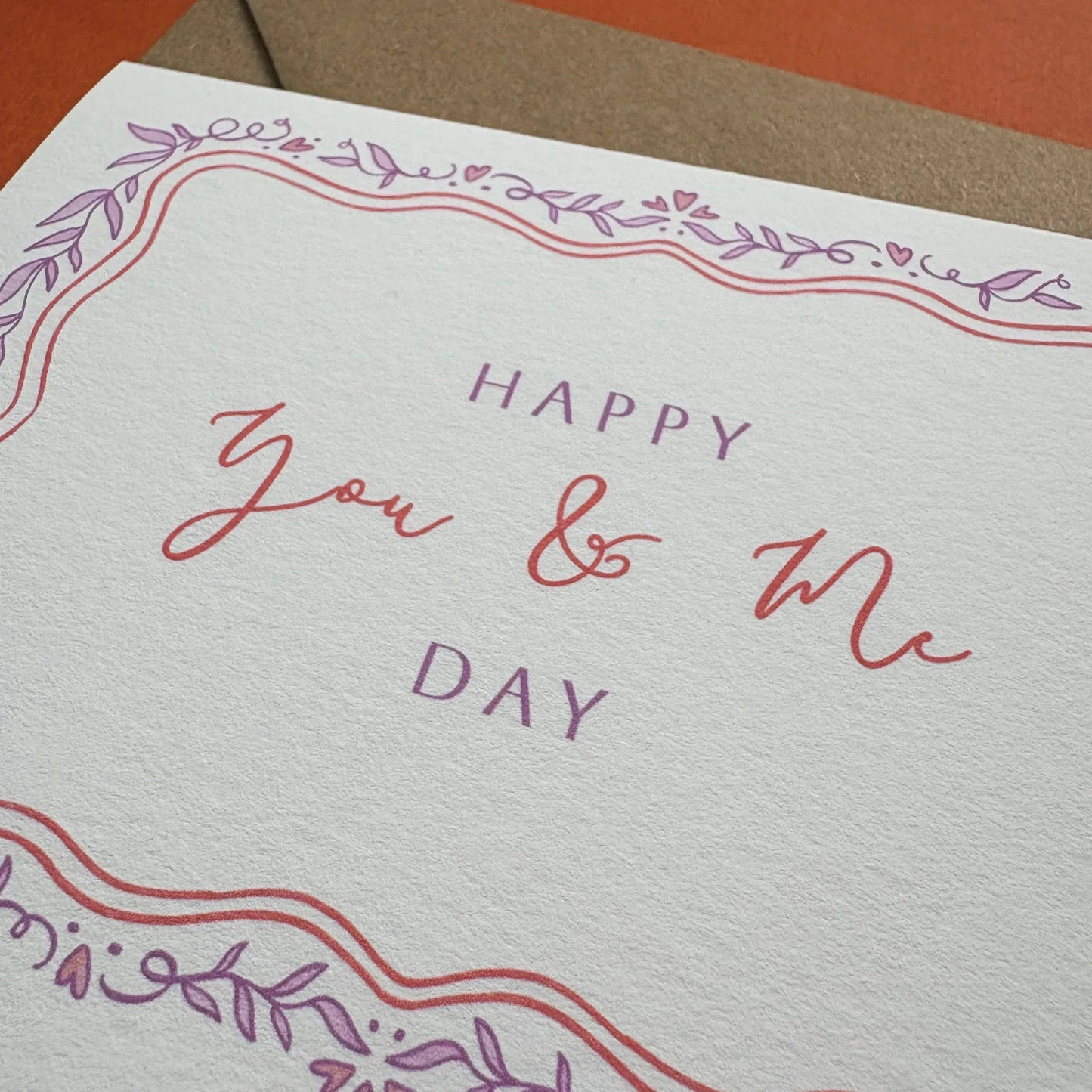 Wedding Anniversary Card - Happy You & Me Day
