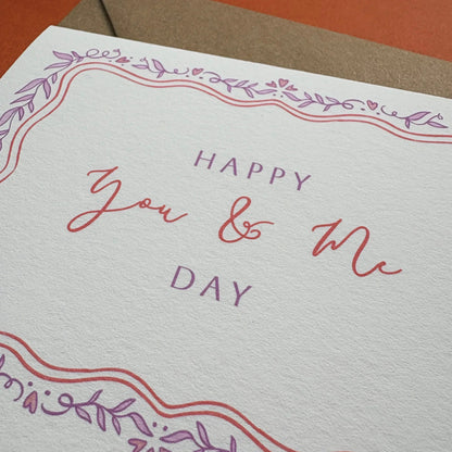 Wedding Anniversary Card - Happy You & Me Day