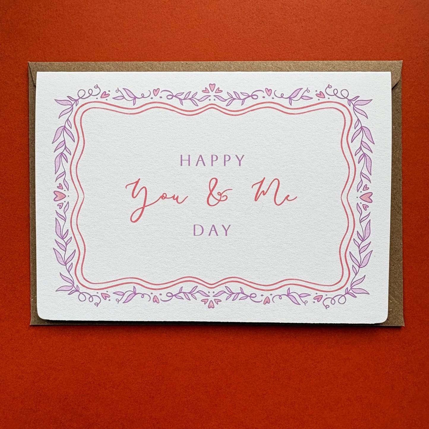 Wedding Anniversary Card - Happy You & Me Day