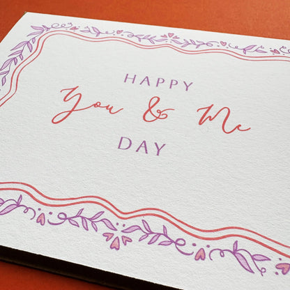 Wedding Anniversary Card - Happy You & Me Day