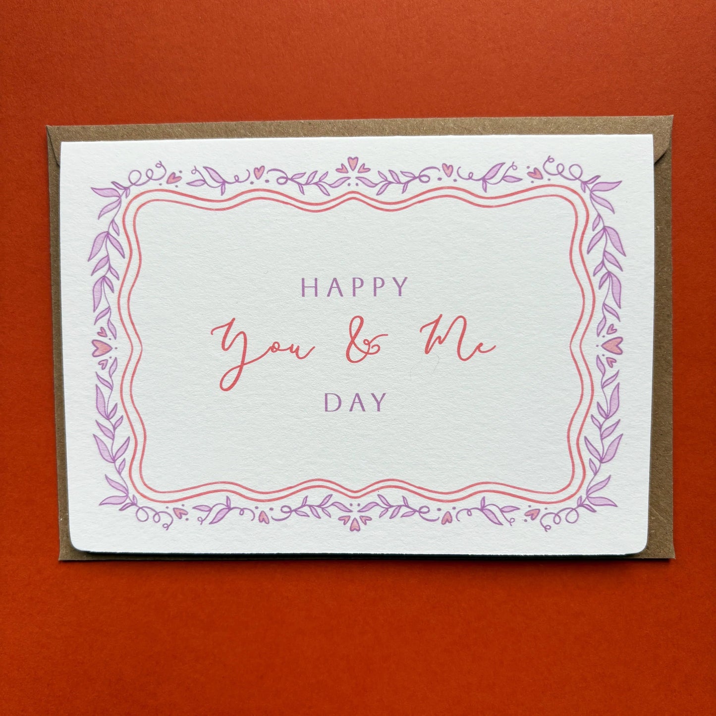 Wedding Anniversary Card - Happy You & Me Day