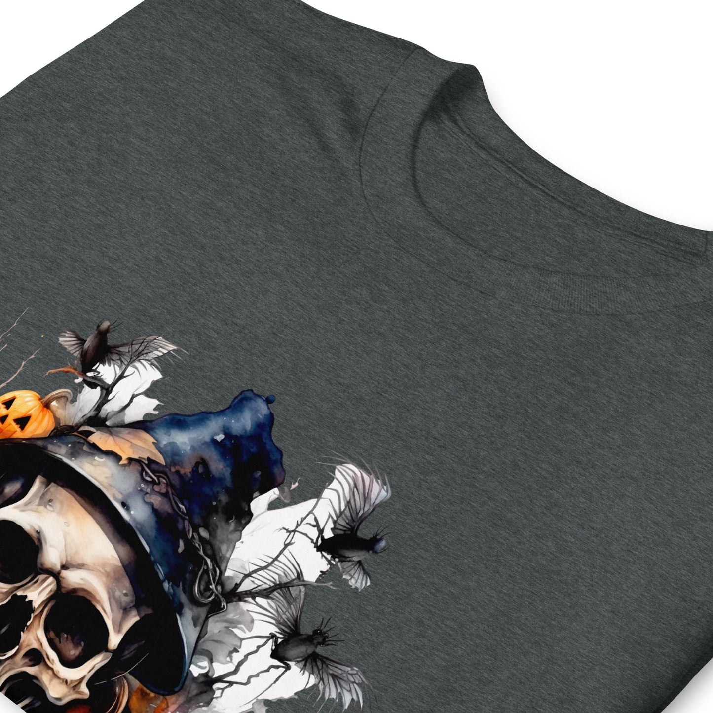Halloween Skull and Pumpkin T-Shirt