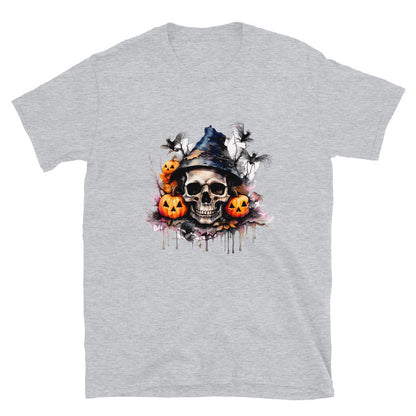 Halloween Skull and Pumpkin T-Shirt