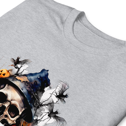 Halloween Skull and Pumpkin T-Shirt