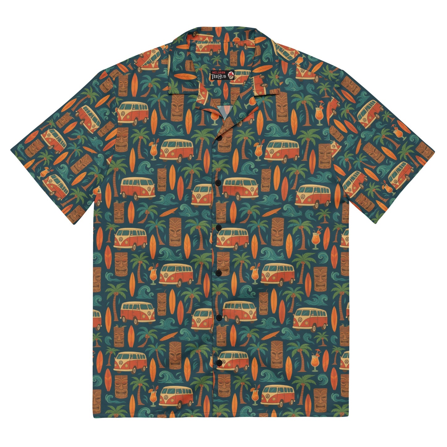 Hawaiian Shirt 'VW camper' Unisex button shirt