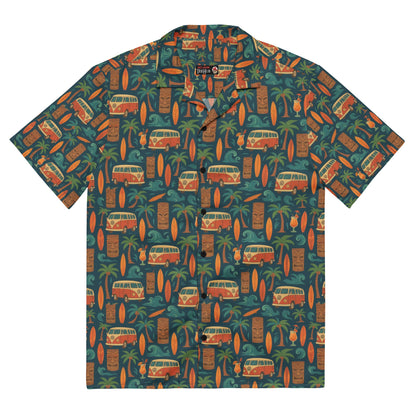 Hawaiian Shirt 'VW camper' Unisex button shirt
