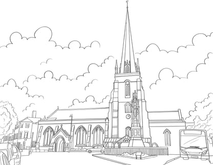 Hereford Colouring Book (A4)