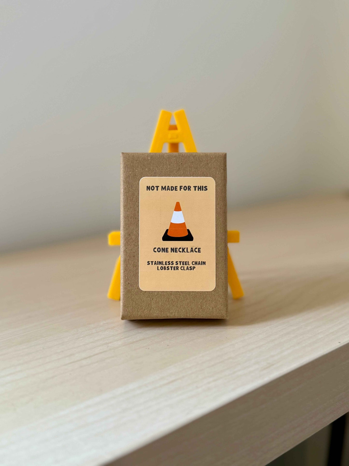 Traffic Cone Necklace