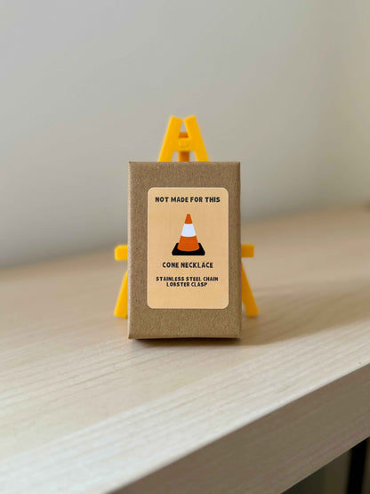 Traffic Cone Necklace