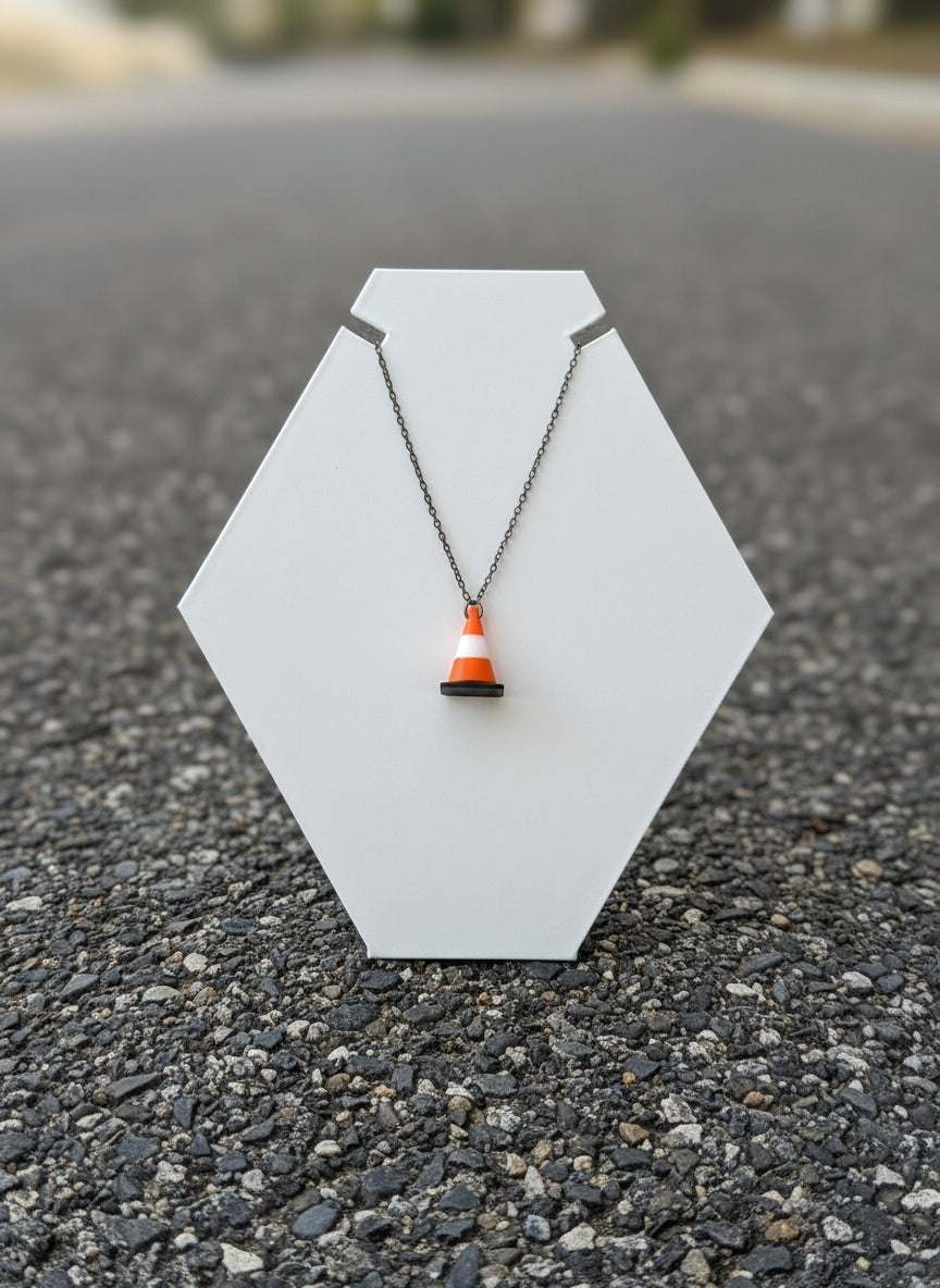 Traffic Cone Necklace