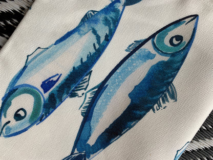Tea towel - Oh so bright Fresh Fish