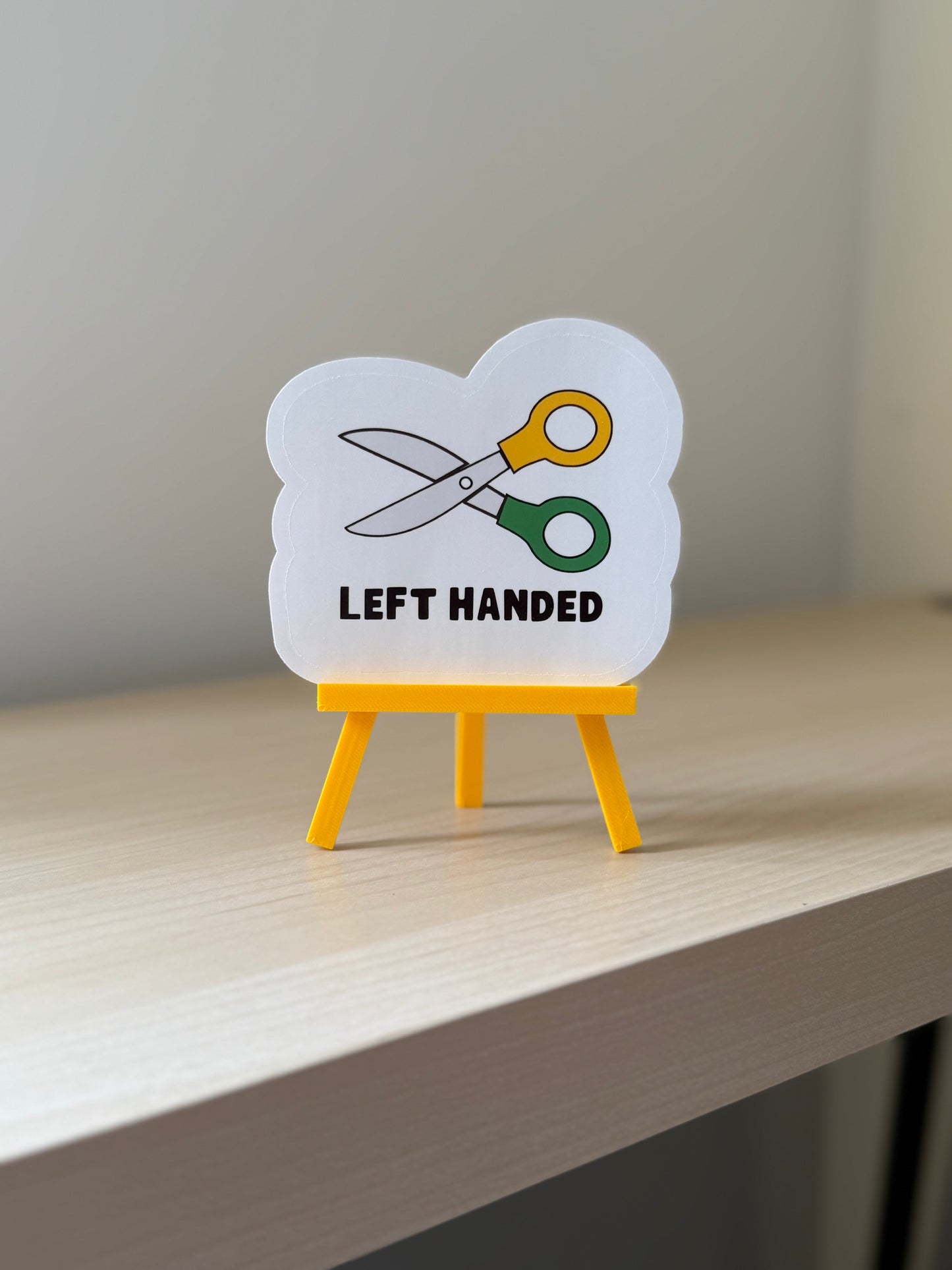 Left Handed Scissors Sticker | Not Made For This