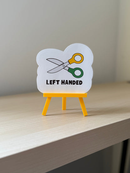 Left Handed Scissors Sticker | Not Made For This