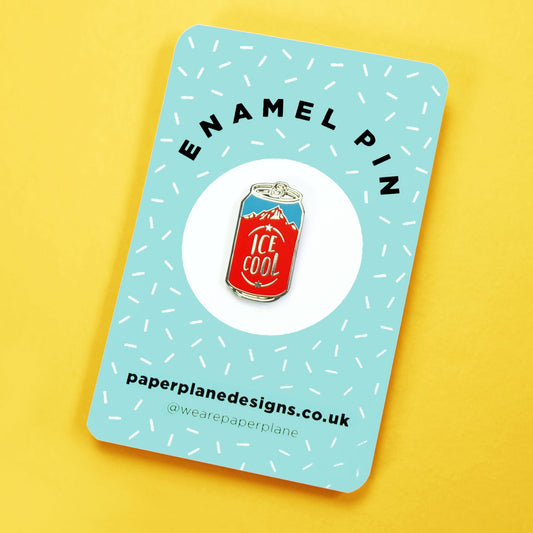 Ice Cool Craft Beer Can Enamel Pin Badge