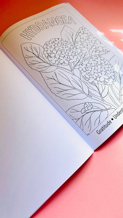 Blooming Lovely: The language of flowers colouring book for adults