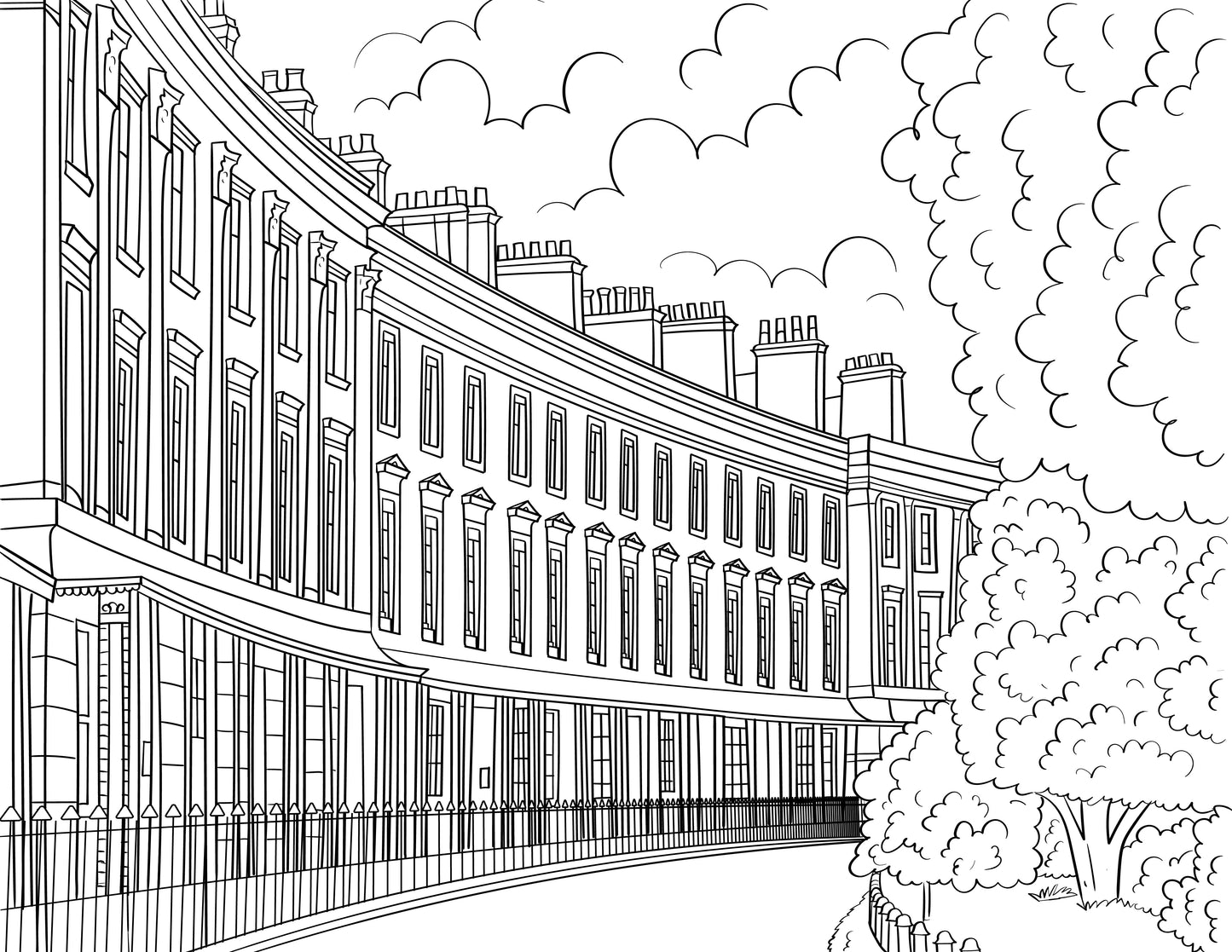 Leamington Spa Colouring Book (A4)