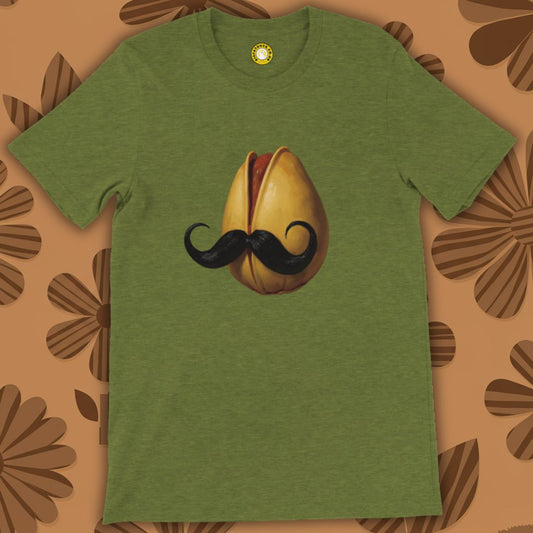 Moustachioed Pistachio T-shirt