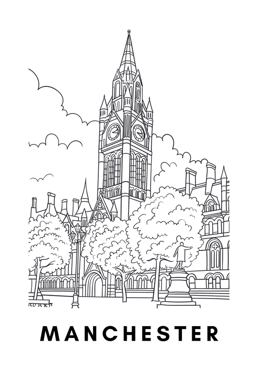 Manchester Wall Art (A4)