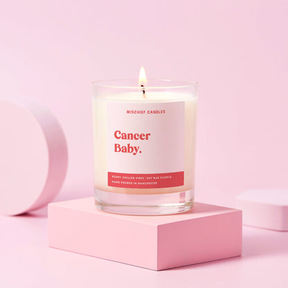 Cancer Birthday Gift Funny Zodiac Candle Cancer Baby