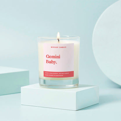 Gemini Birthday Gift Funny Zodiac Candle Gemini Baby