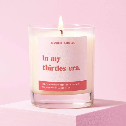 30th Birthday Gift Funny 30th Birthday Gift Candle Thirties Era