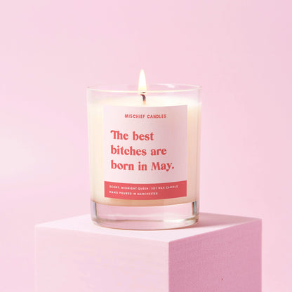 May Birthday Gift Funny Birthday Gift Candle May Birthday Bitch