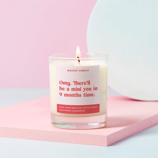 Baby Shower Gift New Baby Candle A Mini You in 9 Months